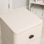 Комод 4-х секционный «Плетёнка», цвет слоновая кость - Фото 2