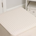 Комод 4-х секционный «Плетёнка», цвет слоновая кость - Фото 3