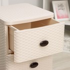 Комод 4-х секционный «Плетёнка», цвет слоновая кость - Фото 4