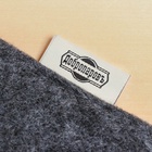 Коврик - сидушка для бани и сауны «Шахматы», 47×38 см, шерсть 30%, полиэфир 70%, серо-белый, «Добропаровъ» - Фото 5