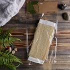 Мочалка банная натуральная с ручками, люффа - Фото 3