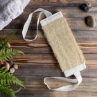 Мочалка банная натуральная с ручками, люффа - Фото 4