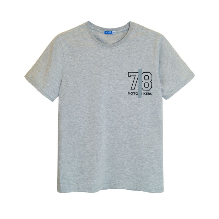 Футболка мужская, размер 54, цвет серый меланж - Фото 1