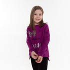 Свитшот для девочки, цвет сливовый, рост 98 см 7766212