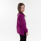 Свитшот для девочки, цвет сливовый, рост 98 см 7766212