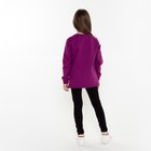 Свитшот для девочки, цвет сливовый, рост 98 см 7766212