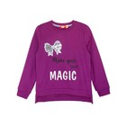 Свитшот для девочки, цвет сливовый, рост 98 см 7766212