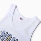 Майка для мальчика, цвет белый, рост 98-104 см - фото 26015937