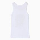 Майка для мальчика, цвет белый, рост 98-104 см - фото 26015938