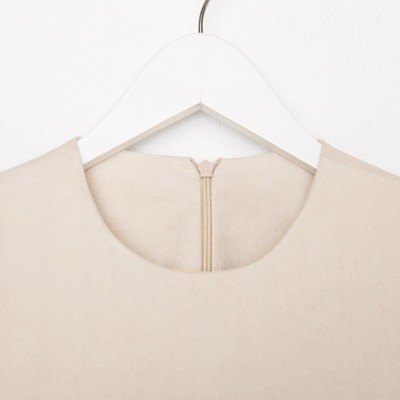 Платье для девочки MINAKU: Casual Collection, бежевое, рост 104-110 см