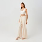 Брюки палаццо женские MINAKU, бежевые, размер 46 - фото 51627781