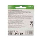 Аккумулятор Mirex, Ni-Mh, AAA, HR03-2BL, 1.2В, 800 мАч, блистер, 2 шт. - фото 51321061 Аккумулятор Mirex, Ni-Mh, AAA, HR03-2BL, 1.2В, 800 мАч, блистер, 2 шт. - фото 51321061