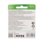 Аккумулятор Mirex, Ni-Mh, AAA, HR03-4BL, 1.2 В, 800 мАч, блистер, 4 шт. - Фото 2