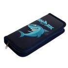 Пенал школьный, 1 секция, 9×19.5×2.5 см «Акула» - Фото 2