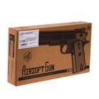 Пистолет Colt M1911, с металлическими элементами, 25 см, стреляет пульками 6 мм - фото 24565573 Пистолет Colt M1911, с металлическими элементами, 25 см, стреляет пульками 6 мм - фото 24565573