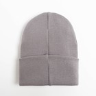 Шапка для мальчика , цвет серый, размер 53-55 - фото 22635335