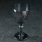 Бокал из стекла для вина «Бал», 240 мл, 8,5×18,5 см, цвет серый - Фото 2