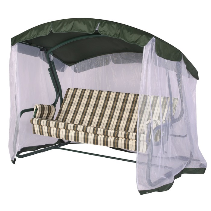 Качели садовые "Мадрид" зеленые, 209,5 х 165 х 127 см, максимальная нагрузка 220 кг - Фото 1