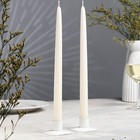 Набор свечей античных ручной работы, 2х30 см, 10 ч, 73 г, 2 штуки, жемчужная - фото 298672023