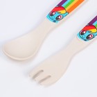 Детские столовые приборы из бамбука: вилка и ложка «Рэйнбоу Дэш», My Little Pony 6931660