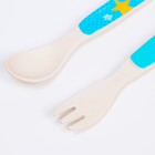 Набор детских столовых приборов из бамбука: вилка и ложка, Me To You 6931663