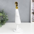 Фигурка полистоун «Человек - Восклицательный знак», белый с золотом, 33×10×10 см 7294607