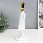 Фигурка полистоун «Человек - Восклицательный знак», белый с золотом, 33×10×10 см 7294607