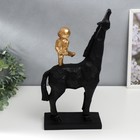 Сувенир полистоун "Малыш на коне" 40х12х28 см - Фото 4