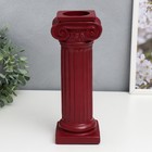 Сувенир полистоун "Римская колонна" красный 27х9х10 см - фото 9618568