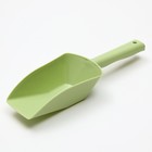 Совок мерный для корма, 23 х 7,5 х 4,8 см, зелёный - Фото 1