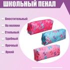 Пенал школьный "Бантики" на молнии, МИКС - фото 9619343