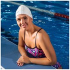 Шапочка для плавания взрослая ONLYTOP Swim, тканевая, обхват 54-60 см 7483736 - фото 13422633