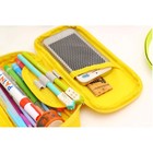 Пенал школьный на молнии, жёлтый - Фото 2