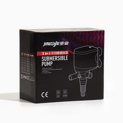 Помпа аквариумная JINGYE JY-1700, 1500 л/ч, 20 Вт, высота подъема воды 1.5 м