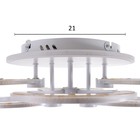 Люстра с ПДУ 1888/6 LED 108 Вт диммер белый 44×62×12 см BayerLux - фото 4367916