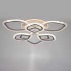 Люстра с ПДУ 1908/6 LED 140 Вт диммер белый 67×67×12.5 см BayerLux - фото 49536519
