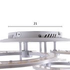 Люстра с ПДУ 1912/6WT LED 114Вт диммер белый 61х61х12,5 см BayerLux - фото 43721471