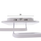 Люстра с ПДУ 1915/2 LED 78Вт диммер белый 47х37х13,5 см BayerLux 6908573 Люстра с ПДУ 1915/2 LED 78Вт диммер белый 47х37х13,5 см BayerLux 6908573