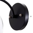 Бра 2073/1, E27, 40 Вт, чёрный, 17×13×20 см - Фото 5