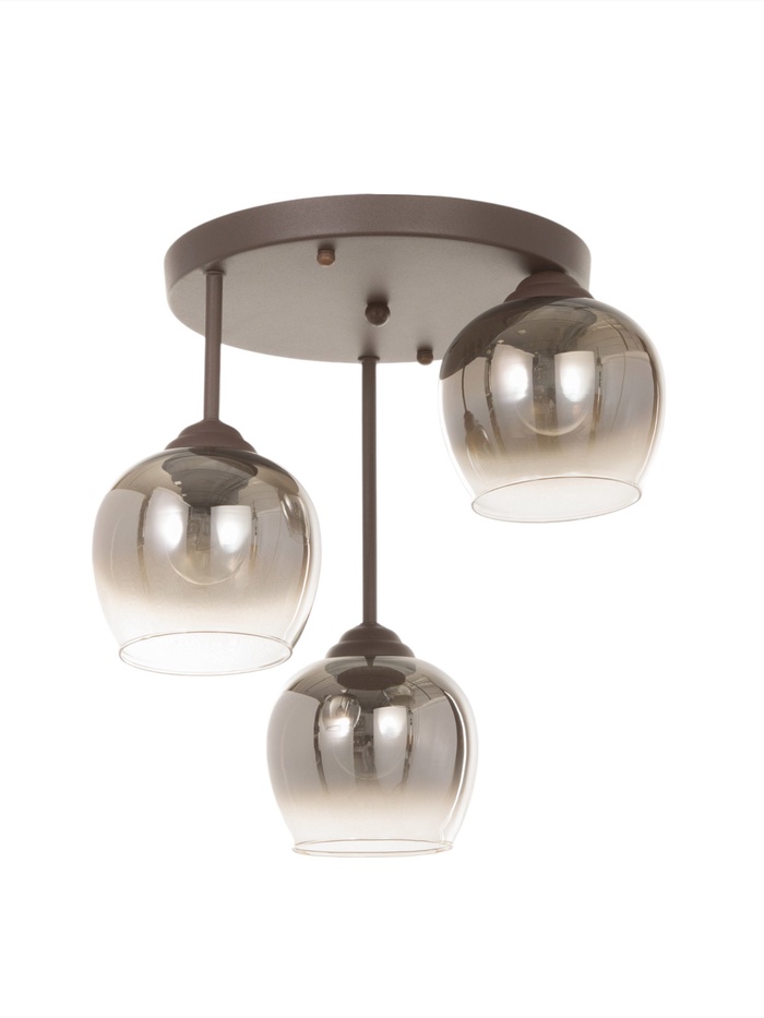 Люстра 2075/3GD E27 40 Вт кофе-золото 45×45×40 см BayerLux - Фото 1