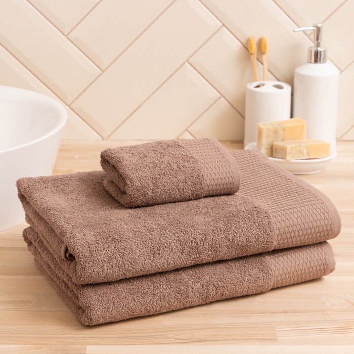Полотенце махровое Love Life "Classic" 30*60 см, мокко, 100% хл, 450 гр/м2 - Фото 1