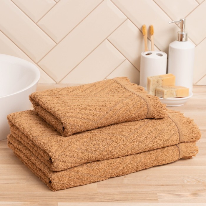 Полотенце махровое LoveLife «Cozy dream» 70×130 см, кофейный, 100% хлопок, 400 г/м²