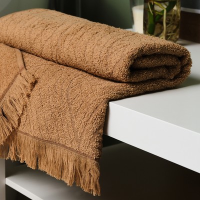 Полотенце махровое LoveLife «Cozy dream» 70×130 см, кофейный, 100% хлопок, 400 г/м²