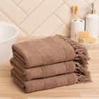 Полотенце для ног Love Life Turkish dream, 50×90 см, хлопок 100%, мокко - Фото 2