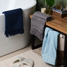 Полотенце для ног Love Life Turkish dream, 50×90 см, хлопок 100%, серое - Фото 8