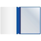 Папка с 10 вкладышами А4, 160 мкм, Calligrata, с перфорацией, синяя - Фото 3