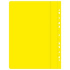 Папка с 10 вкладышами А4, 160 мкм, Calligrata, с перфорацией, жёлтая - Фото 2