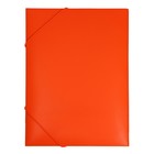 Папка на резинке А4, 500 мкм, Calligrata "Neon", корешок 30 мм, неоновая, красный апельсин - Фото 3