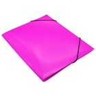 Папка на резинке А4, 500 мкм, Calligrata "Neon", корешок 30 мм, неоновая, розовая - фото 7190003