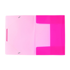 Папка на резинке А4, 500 мкм, Calligrata "Neon", корешок 30 мм, неоновая, розовая - Фото 7
